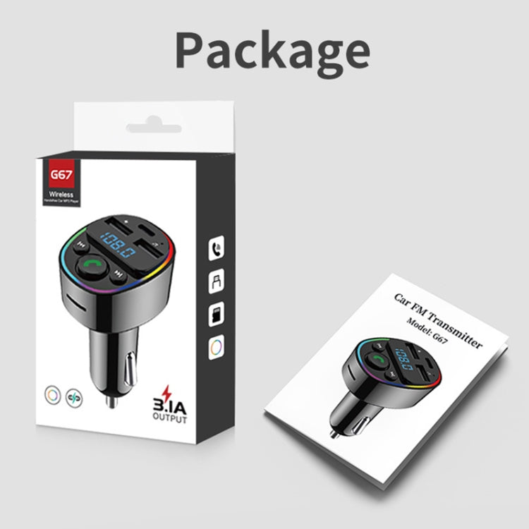 Car Bluetooth MP3 Player Audio FM Transmitter with Ambient Light by buy2fix