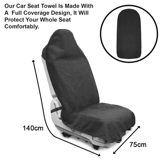 Car Universal Waterproof Anti-skid Seat Cover (Black) by buy2fix