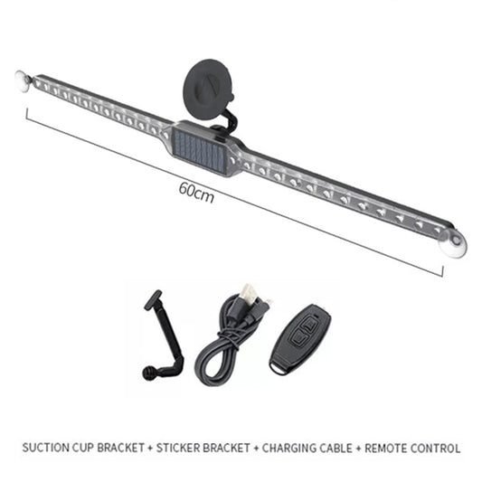 Car Warning Anti-collision Rear-end Flashing Lights Solar LED Decorative Lights by buy2fix