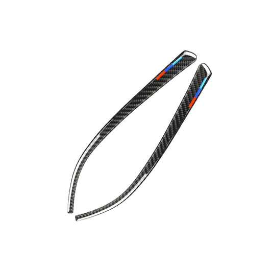 Three Color B Carbon Fiber Car Rearview Mirror Bumper Strip Decorative Sticker for BMW F30 2013-2018 / F34 2013-2017 by buy2fix