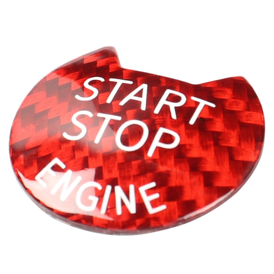 Car Carbon Fiber Engine Start Button Decorative Cover Trim for Nissan / Infiniti (Red) by buy2fix