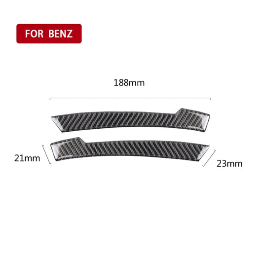 Car Carbon Fiber Rearview Mirror Anti-collision Strip A for Mercedes-Benz A/B/C/E Class/GLK/GLE/GLS/GLA/CLA, Left and Right Drive Universal by buy2fix
