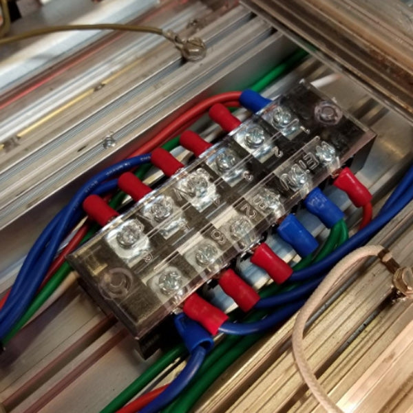 5 PCS Car 8-way 25A TB-2508 Dual Row Power Terminal Connector + 8-position Connection Strip with Cover by buy2fix