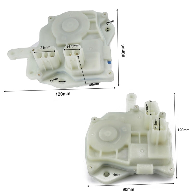 2 PCS Car Front Door Lock Actuator 72155S84A11(L)+72115S5A003(R) for Honda Accord by buy2fix