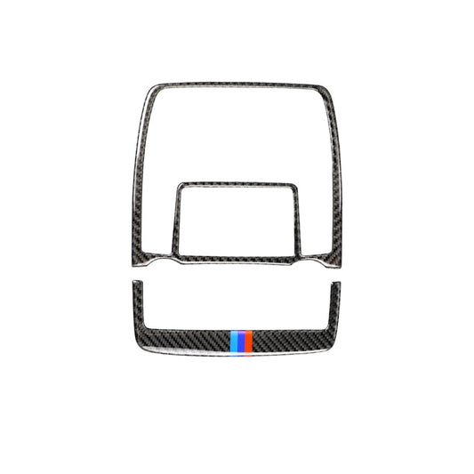 2 in 1 Car Carbon Fiber Tricolor Reading Light Decorative Sticker for BMW E70 X5 / E71 X6 2008-2013, Left and Right Drive Universal by buy2fix