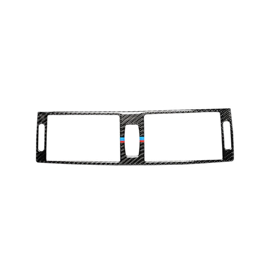 Car Carbon Fiber Tricolor Middle Air Outlet Decorative Sticker for BMW E70 X5 / E71 X6 2008-2013, Left and Right Drive Universal by buy2fix