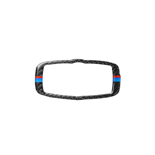 Car Carbon Fiber Tricolor Headlight Switch Frame Decorative Sticker for BMW 2008-2013 X5 E70 / X6 E71 / 5 Series E60 2008-2010, Left and Right Drive Universal by buy2fix