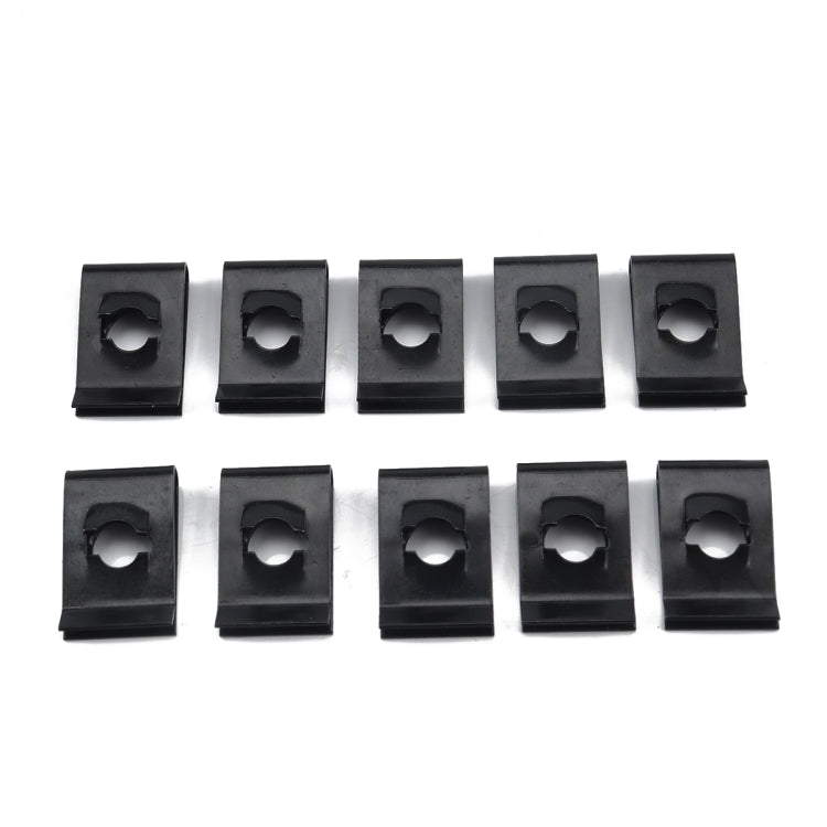 120 PCS Black U Nut Kit Spire Clips No.14 Zinc Speed Fasteners Lug Nuts by buy2fix
