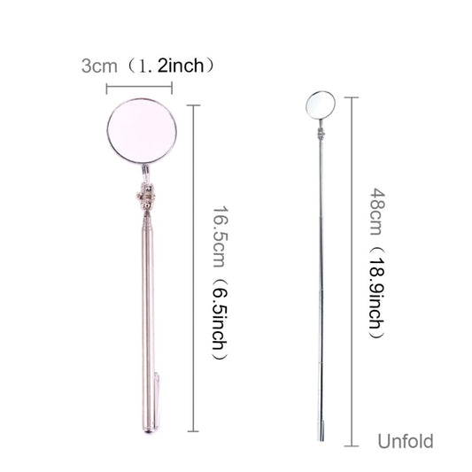 Vehicle Car Chassis Telescoping Inspection Mirror, Mirror Diameter: 30mm, Length: 165mm by buy2fix