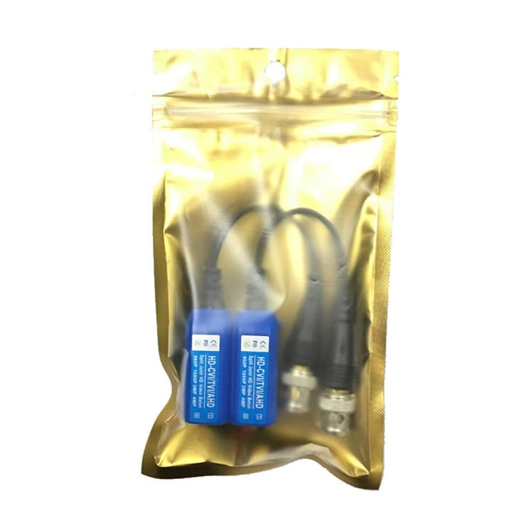 2 PCS Anpwoo 210C Spliceable Screwless-type Coaxial HD-CVI/AHD/TVI 1CH Passive Transceiver Video Balun by Anpwoo