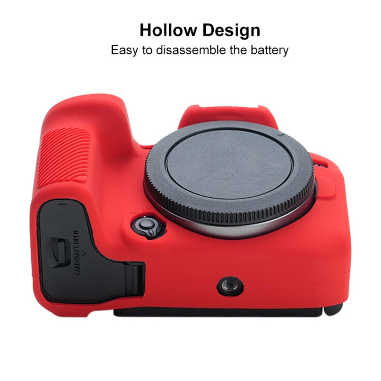 For Canon EOS R10 Soft Silicone Protective Case (Red) by buy2fix