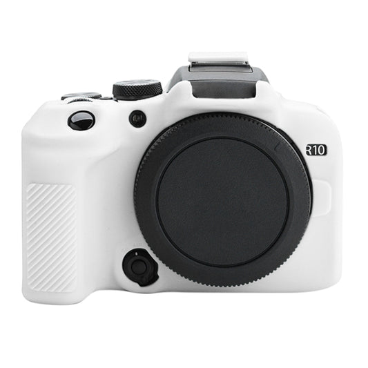 For Canon EOS R10 Soft Silicone Protective Case (White) by buy2fix