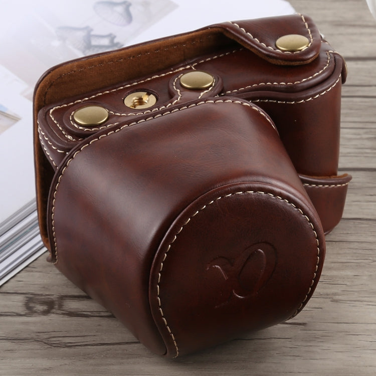 Full Body Camera PU Leather Case Bag with Strap for Sony A5100 (Coffee) by buy2fix