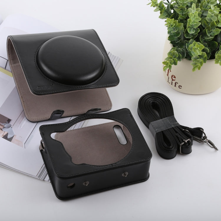 Retro Style Full Body Camera PU Leather Case Bag with Strap for FUJIFILM instax SQUARE SQ6 (Black) by buy2fix