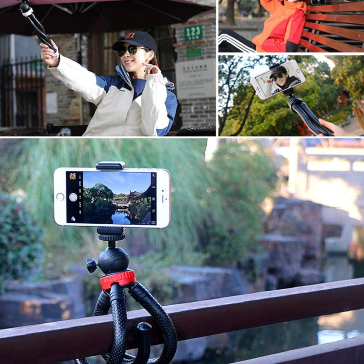 MZ305 Mini Octopus Flexible Tripod Holder with Ball Head for SLR Cameras, GoPro HERO10 Black / HERO9 Black / HERO8 Black /7 /6 /5 /5 Session /4 Session /4 /3+ /3 /2 /1, DJI Osmo Action, Xiaoyi and Other Action Cameras, Cellphone, Size:30cmx5cm by buy2fix
