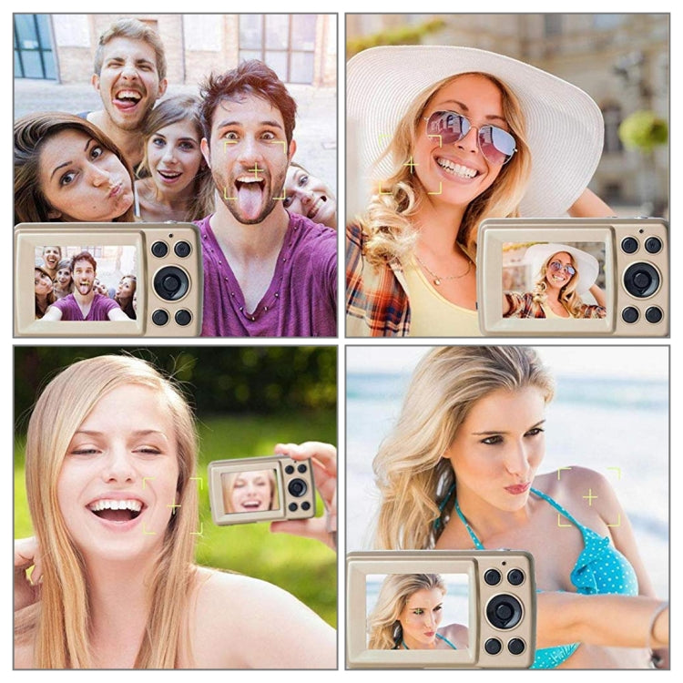 1280x720P HD 4X Digital Zoom 16.0 MP Digital Video Camera Recorder with 2.4 inch TFT Screen(Gold) by buy2fix