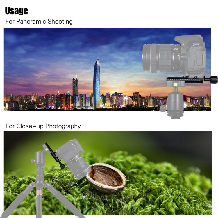 NNR-100 Multi-Purpose 100mm Nodal Rail Slide Plate QR Clamp Macro Panoramic Bracket by buy2fix