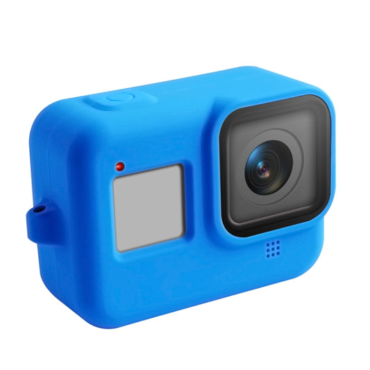 Silicone Protective Case Cover with Wrist Strap for GoPro HERO8 Black(Blue) by RUIGPRO