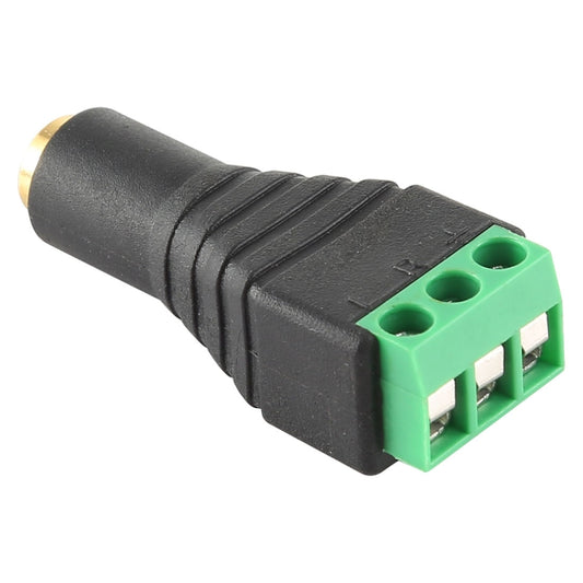 3.5mm Female Plug 3 Pin Terminal Block Stereo Audio Connector by buy2fix