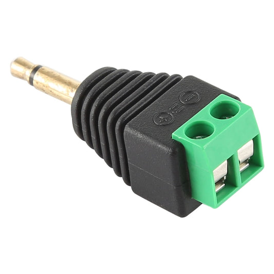 3.5mm Male Plug 2 Pole 2 Pin Terminal Block Stereo Audio Connector by buy2fix