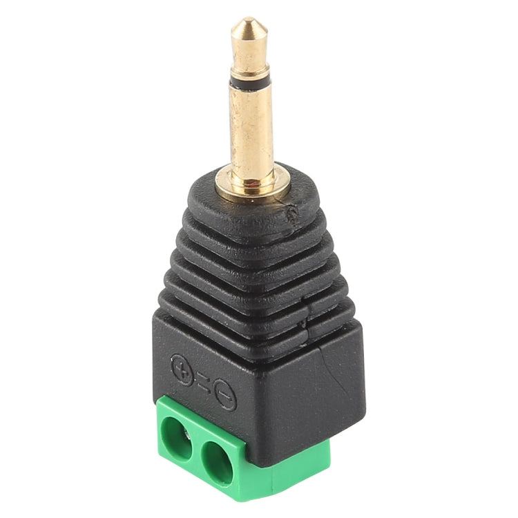 3.5mm Male Plug 2 Pole 2 Pin Terminal Block Stereo Audio Connector by buy2fix