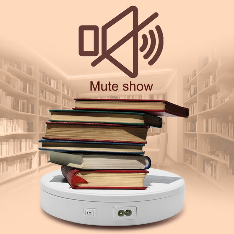 22cm Electric Rotating Turntable Display Stand Live Video Shooting Props Turntable Jewelry Shoes Display Platform, US Plug(Black) by buy2fix