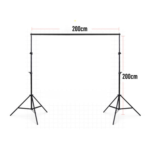 200x200cm Photo Studio Background Support Stand Backdrop Crossbar Bracket Kit by buy2fix