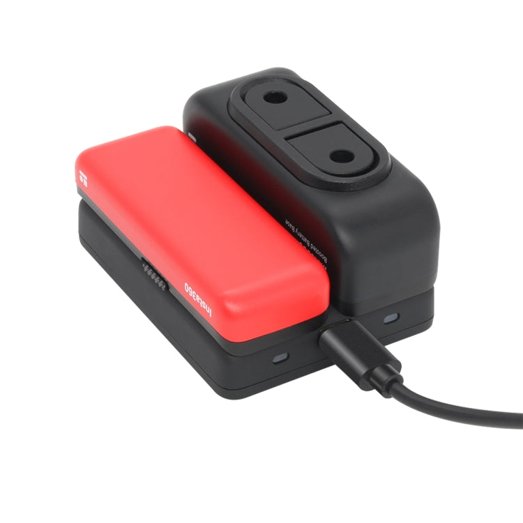 R-R-LF8-CINOR8CA For Insta360 ONE R 4K Panoramic Camera Batteries Charger Fast Charging Dual Charging Interface Charging Base by buy2fix