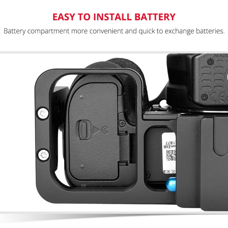 YELANGU C15 YLG0711A Video Camera Cage Stabilizer with Handle & Rail Rod for Nikon Z6 / Z7(Black) by YELANGU