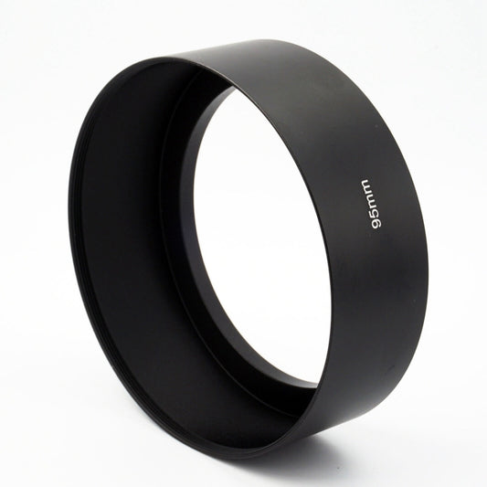 95mm Thread Type Straight Tube Full Metal Lens Hood Shade for Medium Telephoto Lens by buy2fix