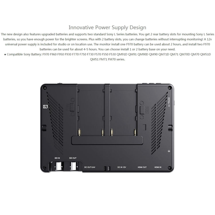 FEELWORLD LUT7S 1920x1200 2200 nits 7 inch IPS Screen HDMI 4K Touch Screen Camera Field Monitor by FEELWORLD