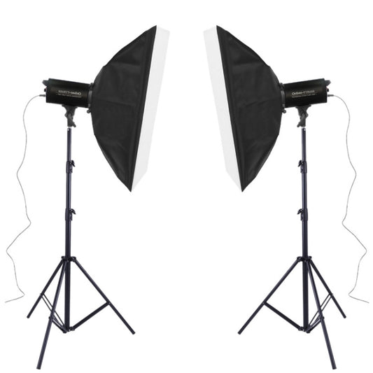 TRIOPO Oubao TTR300W 60x90cm Studio Softbox + Tripod Mount + 2x Light Bulb Photography Lighting Tow Piece Set by TRIOPO