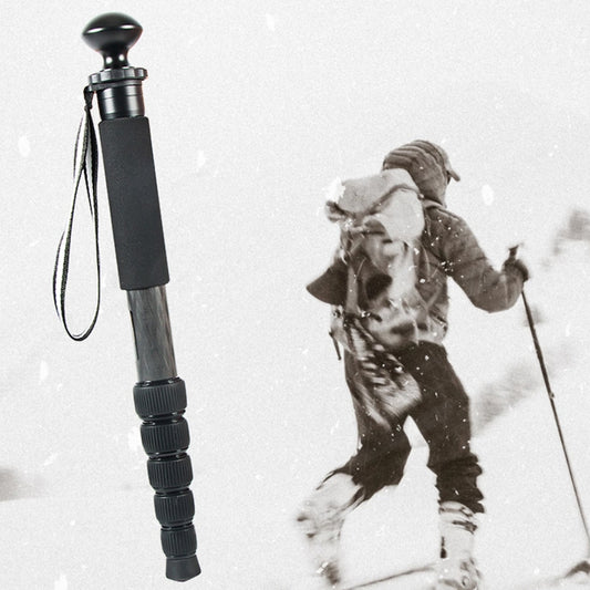 BEXIN P306C Portable Travel Outdoor DSLR Camera Carbon Fiber Monopod Holder (Black) by BEXIN