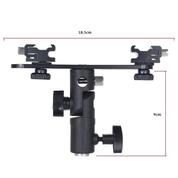 Double Hot Shoe Flash Stand Bracket by buy2fix