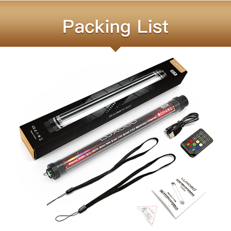 LUXCeO P7RGB Colorful Photo LED Stick Video Light APP Control Adjustable Color Temperature Waterproof Handheld LED Fill Light with Remote Control by LUXCeO