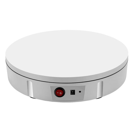 30cm Electric Rotating Turntable Display Stand Video Shooting Props Turntable for Photography, Load: 100kg, US Plug(White) by buy2fix