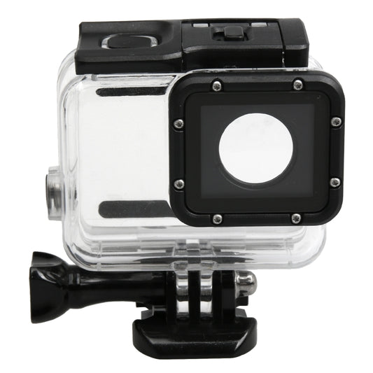 For GoPro HERO5 30m Waterproof PC & ABS Housing Protective Case + Touch Back Cover with Buckle Basic Mount & Long Screw, Backcover Size: 7 x 6 cm by buy2fix