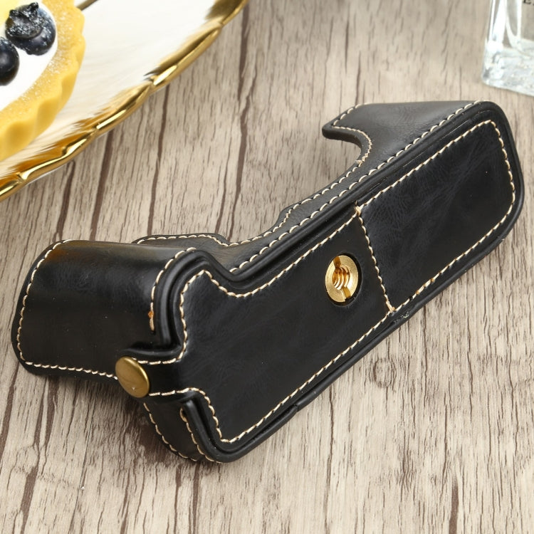 1/4 inch Thread PU Leather Camera Half Case Base for FUJIFILM XT200 (Black) by buy2fix