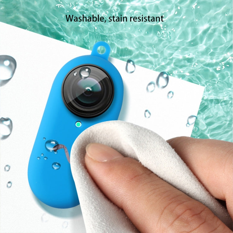Silicone Protective Case for Insta360 GO 2 Body(Blue) by buy2fix