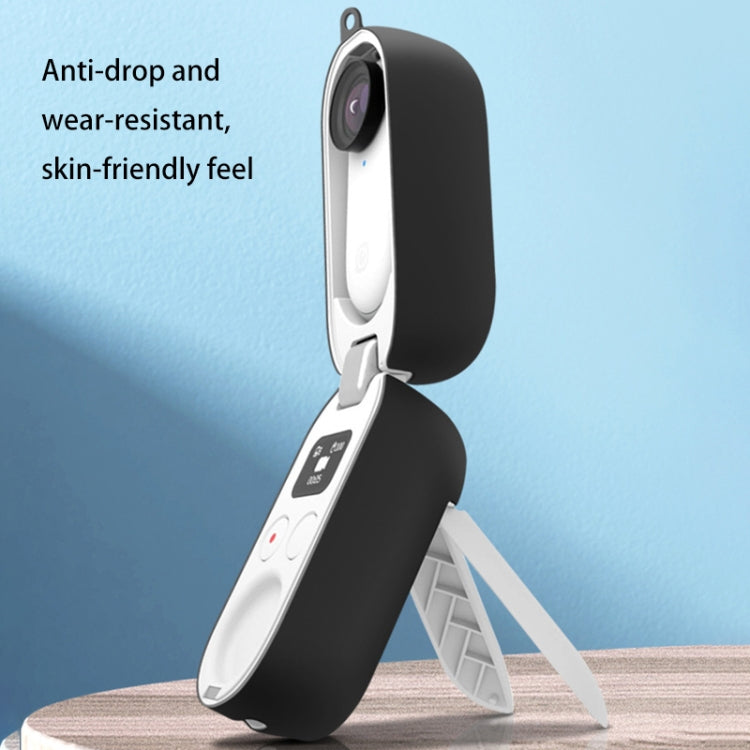 Charging Box Silicone Protective Case for Insta360 GO 2(Black) by buy2fix