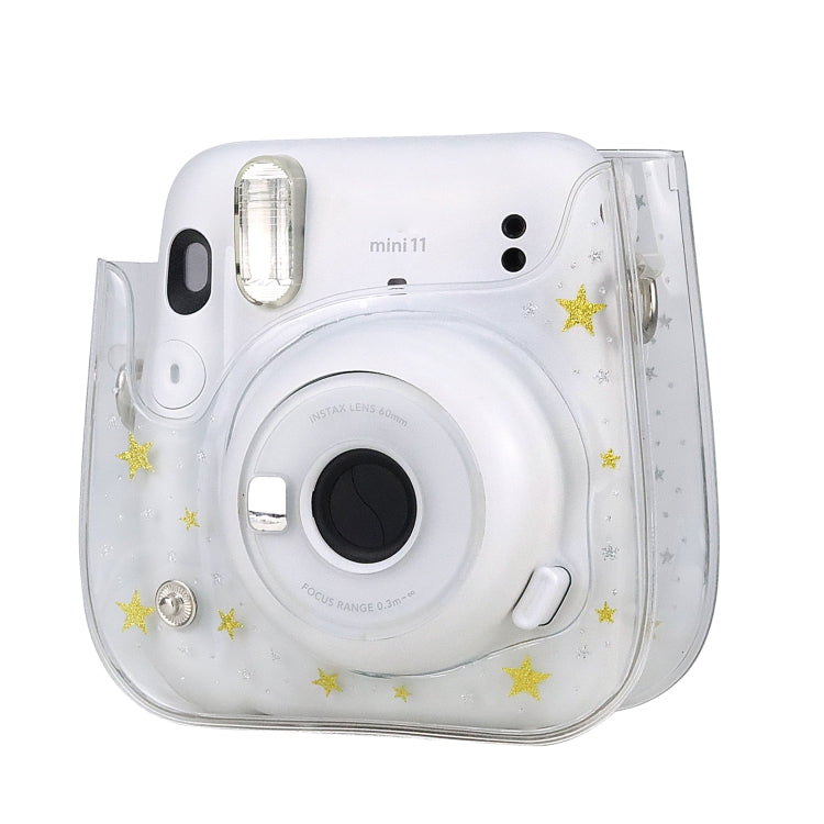 Stars Crystal PVC Hard Case Camera Bag with Shoulder Strap for FUJIFILM Instax Mini 11 (Transparent) by buy2fix