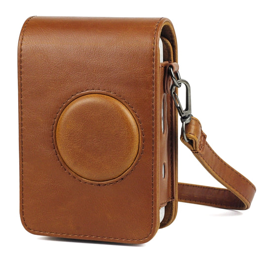 Full Body Camera Retro PU Leather Case Bag with Strap for FUJIFILM instax mini Liplay (Brown) by buy2fix