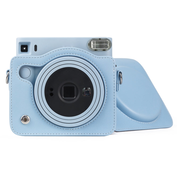 Full Body PU Leather Case Camera Bag with Strap for FUJIFILM instax Square SQ1 (Blue) by buy2fix