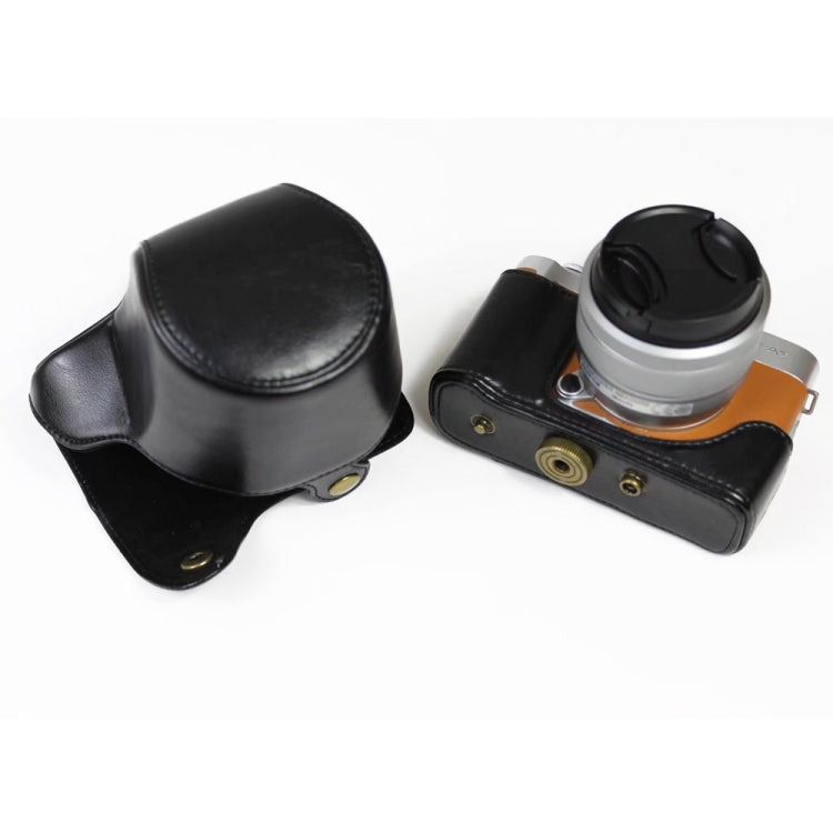 PU Leather Camera Full Body Case Bag with Strap for FUJIFILM X-A7 / X-A20 (15-55mm Lens) (Black) by buy2fix