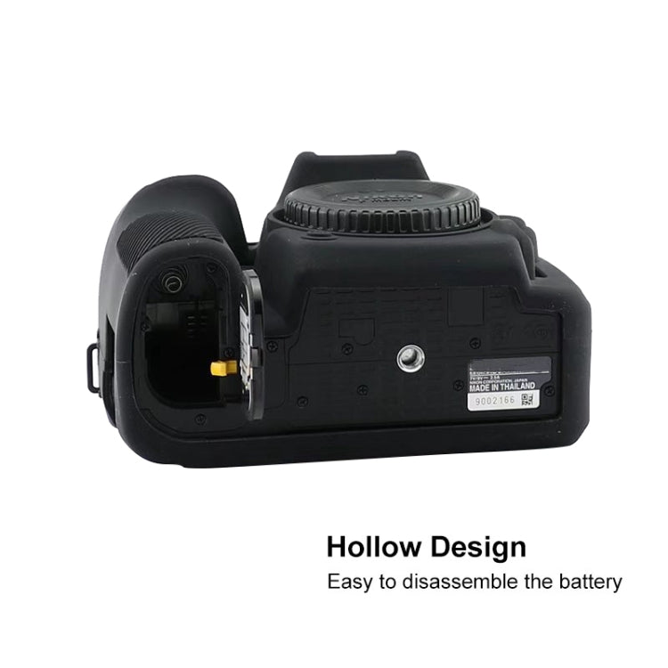 Soft Silicone Protective Case for Nikon D7500(Black) by buy2fix