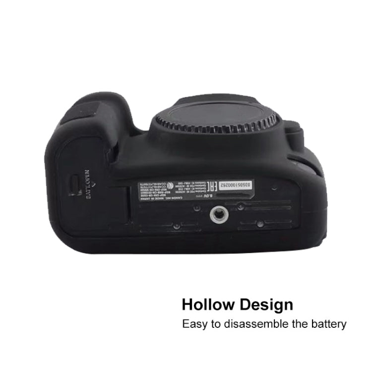 For Canon EOS 6D Mark II Soft Silicone Protective Case (Black) by buy2fix