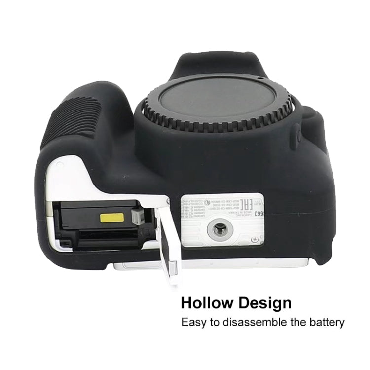 For Canon EOS 200D / EOS 200D Mark II Soft Silicone Protective Case(Yellow) by buy2fix