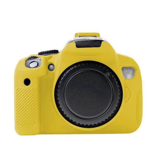 For Canon EOS 600D Soft Silicone Protective Case(Yellow) by buy2fix
