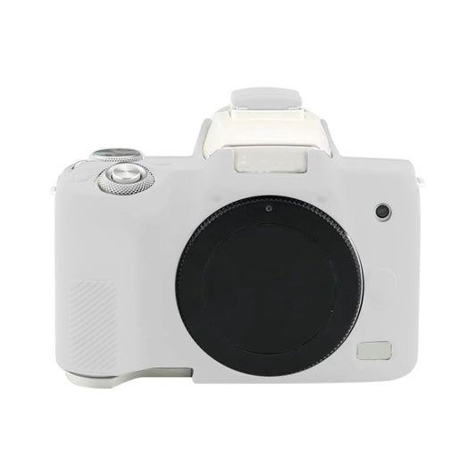 For Canon EOS M50 Mark II / M50 II Soft Silicone Protective Case(White) by buy2fix
