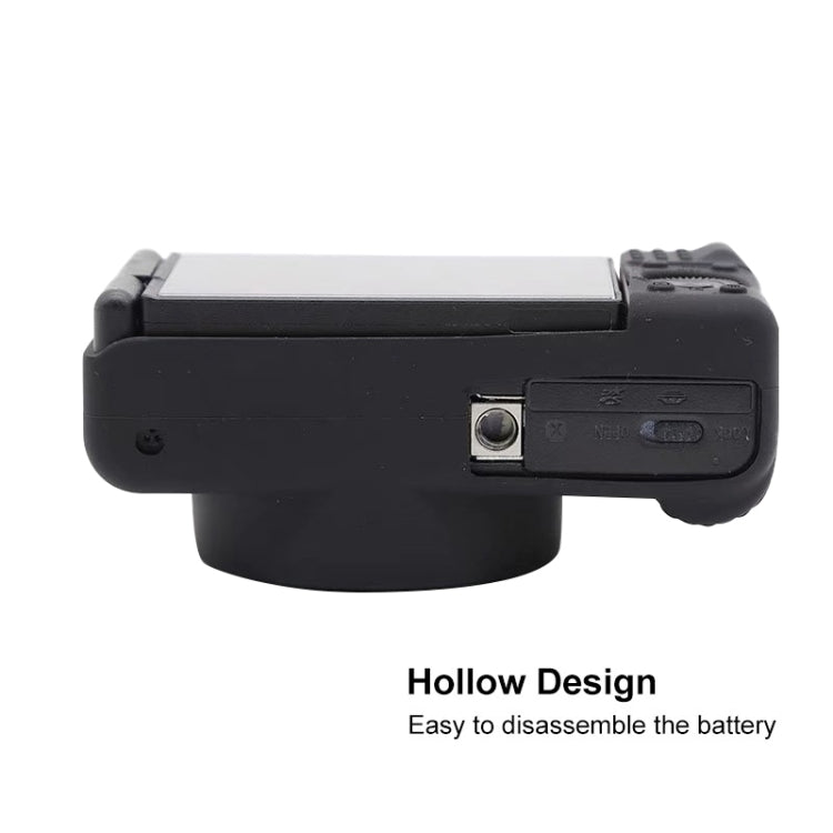 Soft Silicone Protective Case for Sony ZV-1 (Coffee) by buy2fix